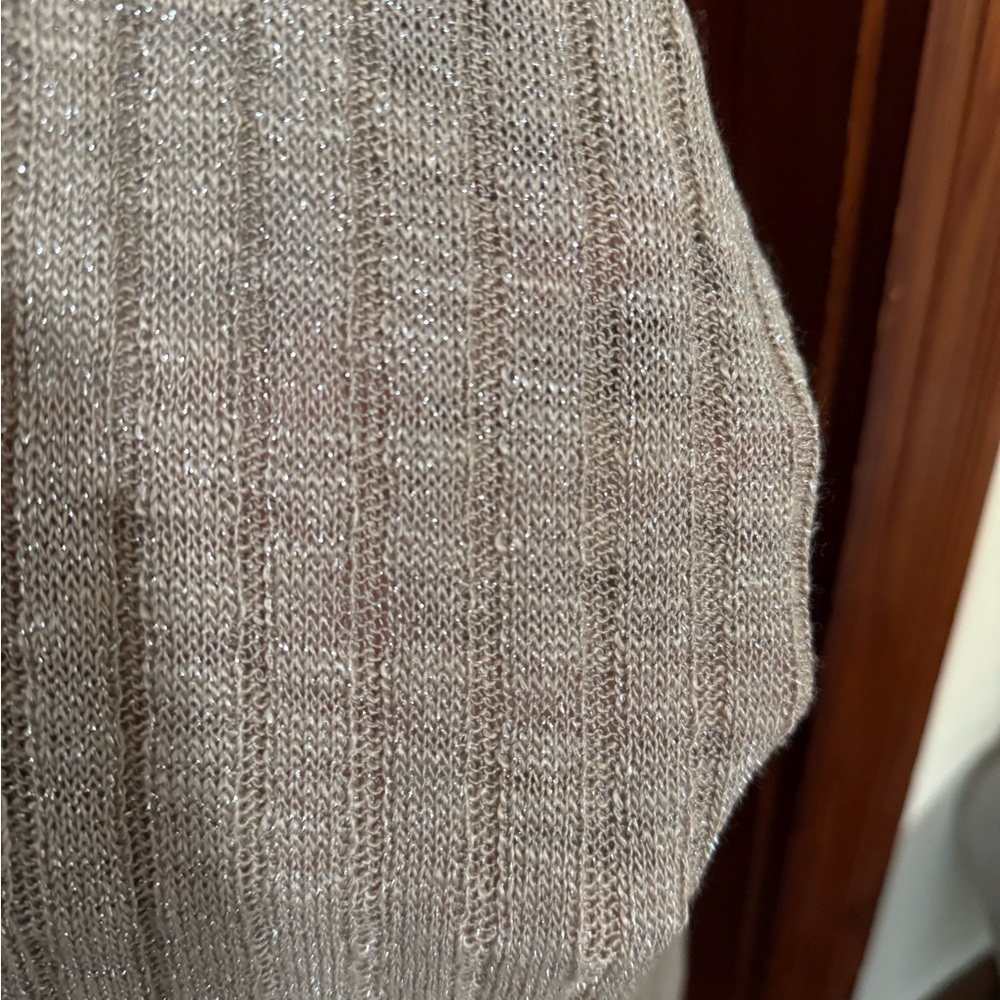 Express Beige Ribbed Cardigan - Picture 6 of 9